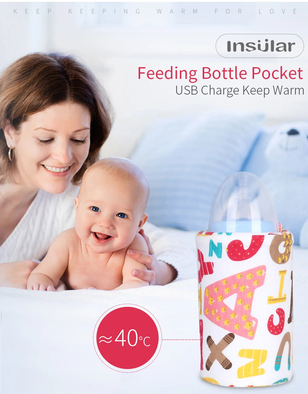 USB Travel Milk Bottle Water Warmer 